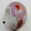 Ceramics Beads European, European Style, 14x10mm, Hole:5mm, Sold by Bag