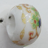 Ceramics Beads European, European Style, 14x10mm, Hole:5mm, Sold by Bag