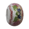 Ceramics Beads European, European Style, 14x10mm, Hole:5mm, Sold by Bag