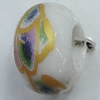 Ceramics Beads European, European Style, 14x10mm, Hole:5mm, Sold by Bag