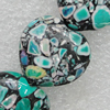 Turquoise Beads, Heart 20mm Hole:1mm, Sold by Strand
