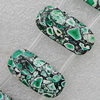 Turquoise Beads, Rectangle 30x14mm Hole:1mm, Sold by Strand