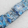 Turquoise Beads, Square 15mm Hole:1mm, Sold by Strand