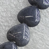 Natural Gade Beads, Heart 15mm Hole:1mm, Sold by Strand