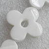 Natural Gade Beads, Flower 12mm Hole:1mm, Sold by Strand