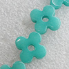 Natural Gade Beads, Flower 30mm Hole:1mm, Sold by Strand