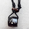 Tibetan Yak Bone Necklace，15x19mm，Sold by Dozen
