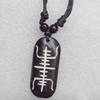 Tibetan Yak Bone Necklace，19x43mm，Sold by Dozen