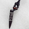 Tibetan Yak Bone Necklace，8x47mm，Sold by Dozen