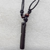Tibetan Yak Bone Necklace，41x8mm，Sold by Dozen
