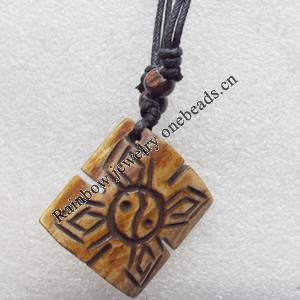 Tibetan Yak Bone Necklace，41mm，Sold by Dozen