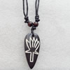 Tibetan Yak Bone Necklace，20x44mm，Sold by Dozen