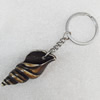 Imitate Tibetan Yak Bone Key chain，21x53mm, Sold by Dozen 