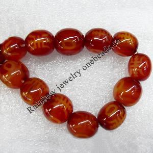 Agate Bracelet, 15mm, Length Approx:7.1-inch, Sold by Strand