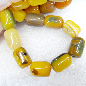 Agate Bracelet, 15x20mm, Length Approx:7.1-inch, Sold by Strand
