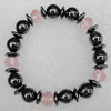 NO-Magnetic Bracelet, Lengh About:188mm Beads size:10mm, Sold by Strand