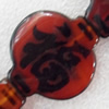 Agate Beads, Lantern, 30x31x6mm, Hole:Approx 1.5mm, Sold per 15.7-inch Strand