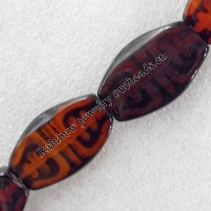 Agate Beads, Flat Oval, 22x34x6mm, Hole:Approx 1.5mm, Sold per 15.7-inch Strand