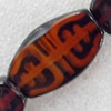 Agate Beads, Flat Oval, 22x34x6mm, Hole:Approx 1.5mm, Sold per 15.7-inch Strand