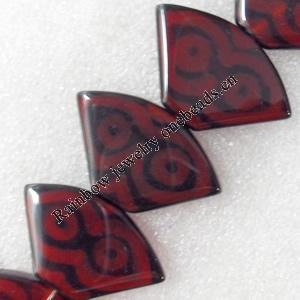 Agate Beads, 29x24x5mm, Hole:Approx 1.5mm, Sold per 15.7-inch Strand