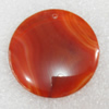 Agate pendant, Flat Round, 48mm, Hole:Approx 2mm, Sold by PC