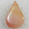 Agate pendant, Teardrop, 18x28mm, Hole:Approx 1mm, Sold by PC