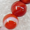 Red Agate Beads, Round, 14mm, Hole:Approx 1mm, Sold per 15.7-inch Strand