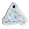 Porcelain Pendants，Nugget 36x36mm Hole:3mm, Sold by Bag 