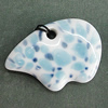 Porcelain Pendants，39x30mm Hole:3.5mm, Sold by Bag 