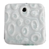 Porcelain Pendants，Square 46mm Hole:4mm, Sold by Bag 