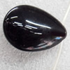 Black Agate Beads, Teardrop, 22x30mm, Hole:Approx 1.5mm, Sold by PC