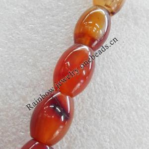 Red Agate Beads, Oval, 12x16mm, Hole:Approx 1mm, Sold per 15.7-inch Strand