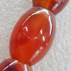 Red Agate Beads, Oval, 12x16mm, Hole:Approx 1mm, Sold per 15.7-inch Strand