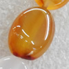 Red Agate Beads, Flat Oval, 10x14mm, Hole:Approx 1mm, Sold per 15.7-inch Strand