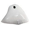 Porcelain Pendants，41x30mm Hole:3mm, Sold by Bag 