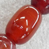 Red Agate Beads, Drum, 10x14mm, Hole:Approx 1mm, Sold per 15.7-inch Strand