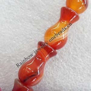 Red Agate Beads, 10x18mm, Hole:Approx 1mm, Sold per 15.7-inch Strand