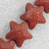 Gold Sand Stone Beads, Star, 15mm, Hole:Approx 1mm, Sold per 15.7-inch Strand