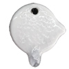 Porcelain Pendants，38x35mm Hole:4mm, Sold by Bag 