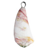 Porcelain Pendants，Nugget 36x19mm, Sold by Bag 