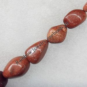 Gold Sand Stone Beads, Nugget, 9x13-26x35mm, Hole:Approx 1.5mm, Sold per 15.7-inch Strand