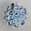 Porcelain Pendants, Flower 46x44mm Hole:4.5mm, Sold by Bag
