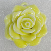 Porcelain Pendants, Flower 38x35mm Hole:3.5mm, Sold by Bag