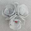 Porcelain Pendants, Flower 40x39mm Hole:5.5mm, Sold by Bag