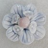 Porcelain Pendants, Flower 44x42mm Hole:6mm, Sold by Bag