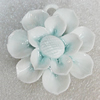 Porcelain Pendants, Flower 48mm Hole:4mm, Sold by Bag