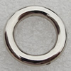 Jewelry findings, CCB Plastic Donut Platina Plated, O:23mm I:14mm, Sold by Bag