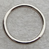Jewelry findings, CCB Plastic Donut Platina Plated, O:18mm I:14mm, Sold by Bag