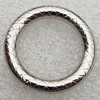 Jewelry findings, CCB Plastic Donut Platina Plated, O:30mm I:20mm, Sold by Bag