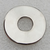 Jewelry findings, CCB Plastic Beads Platina Plated, Twist Flat Round 24mm Hole:7mm, Sold by Bag
